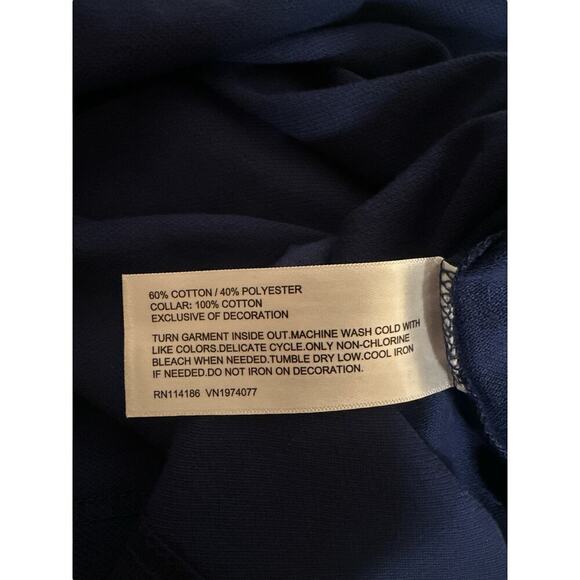 Prince Men's Short Sleeve Pickleball Polo Shirt Size S Navy Soft Athletic NWT - Picture 7 of 7